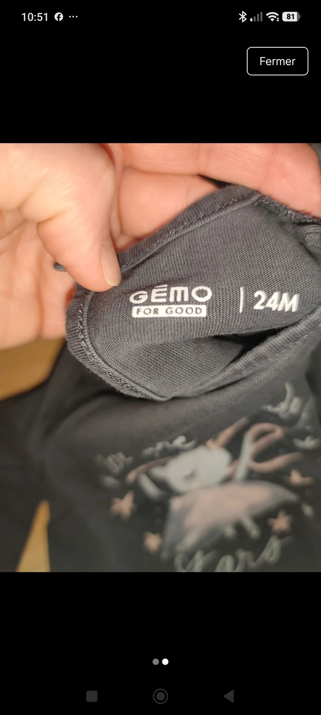 T-shirt met lange mouwen 24 maanden – photo 2